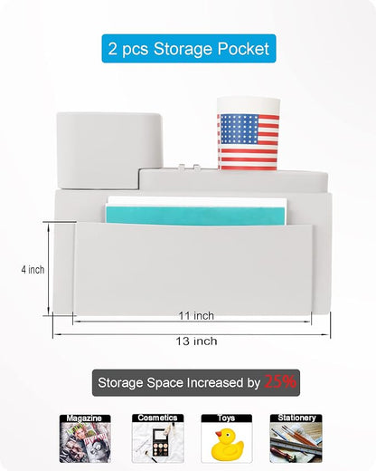 Couch Cup Holder Tray, VIENFUT Silicone Anti-Slip Sofa Armrest Tray - Image 3