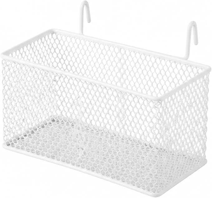 Wire Grid Hanging Basket, Iron Wall Mount Organizer by Unknown