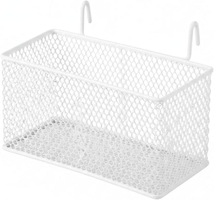Wire Grid Hanging Basket, Iron Wall Mount Organizer by Unknown