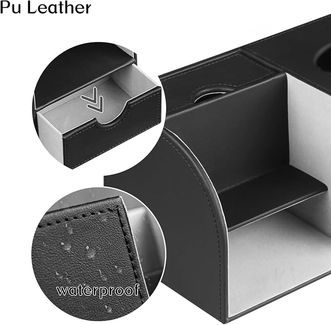 PU Leather Square Tissue Box Cover - Image 5