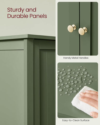 VASAGLE Bathroom Floor Storage Cabinet, Bathroom Storage Unit - Image 6
