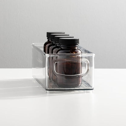 mDesign Plastic Bathroom Storage Container Bins w/ Handles - Image 3