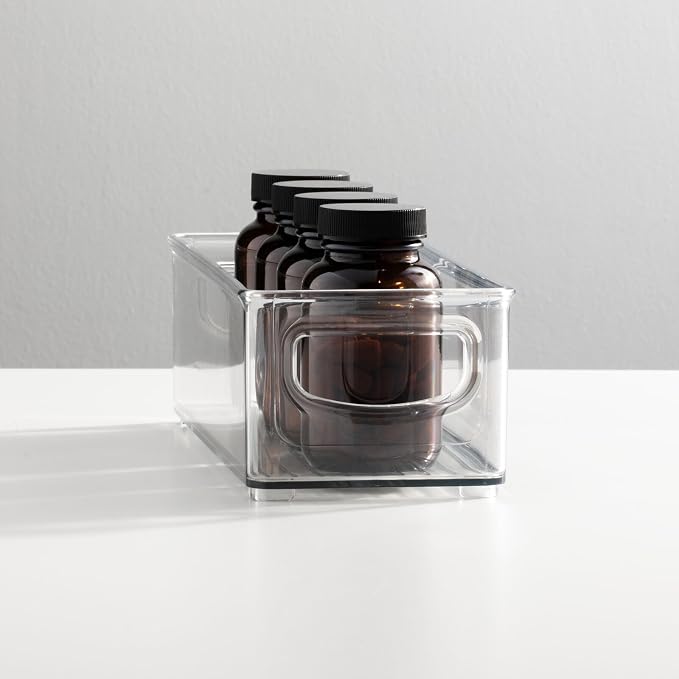 mDesign Plastic Bathroom Storage Container Bins w/ Handles - Image 8