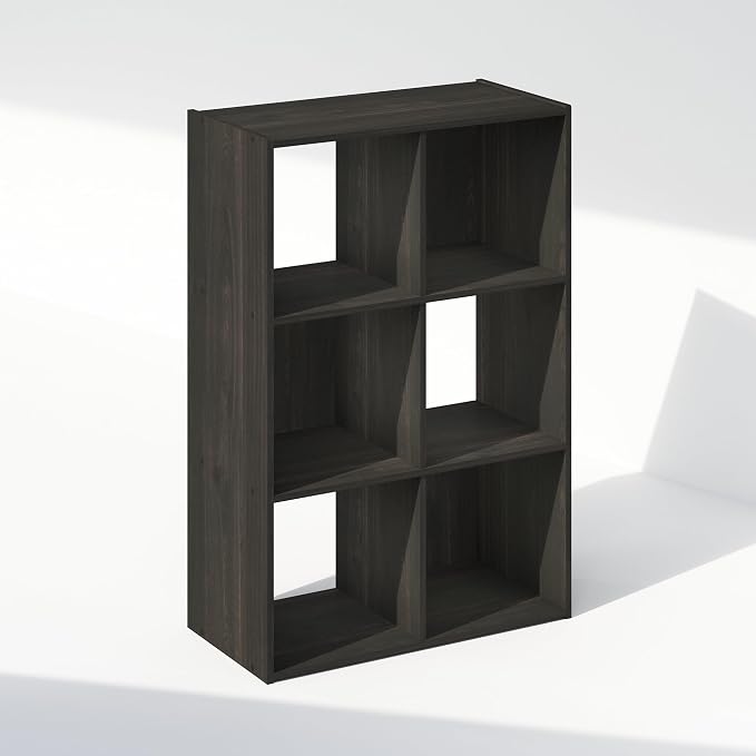 Furinno PELLI Book Shelf, 6-Cube Bookshelf, Cube Storage Organizer Bookcase - Image 3