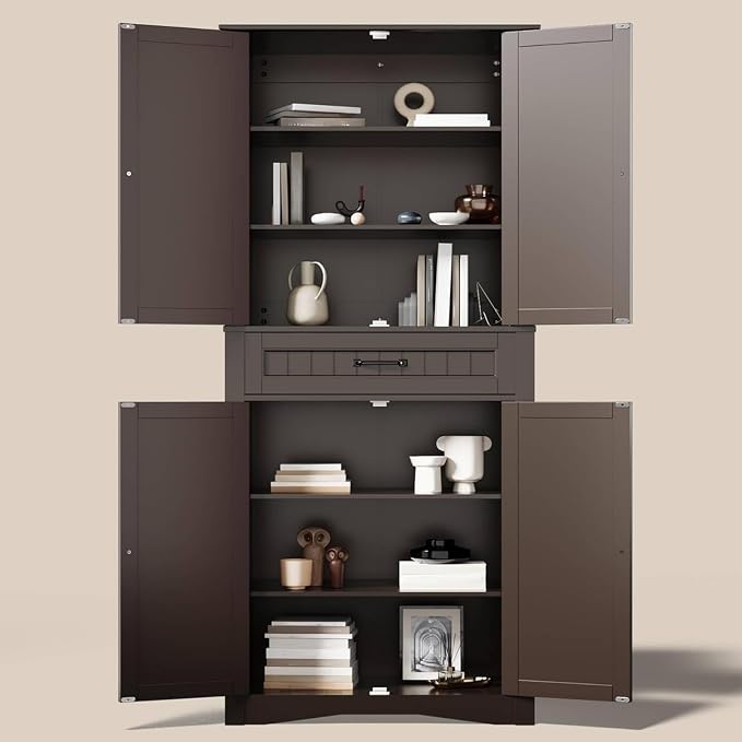 Gizoon 71'' Kitchen Pantry Storage Cabinet, Freestanding Pantry Organizers and - Image 9