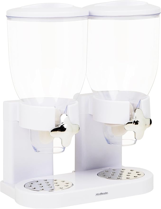 Mind Reader Double Dry Food Dispenser, 2 x 3.5L Countertop Containers - Image 7