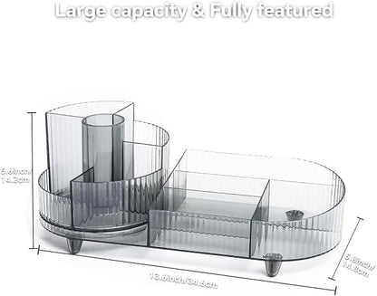 Cosmetic Makeup Storage Organizer, Countertop Makeup Perfume, Rotating Makeup - Image 6