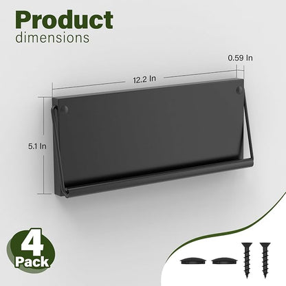 Foldable Wall Mounted Shoe Rack Set of 4, Metal Hanging Shoe Organizer - Image 2