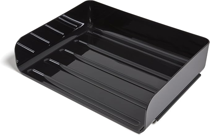 TRU RED Side‑Load Stackable Plastic Letter Tray, 6‑Pack – Desktop Paper - Image 3