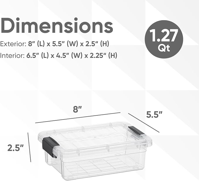 Superio Clear Storage Boxes - Image 2