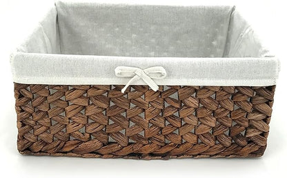 Rectangular Woven Seagrass Storage Bins by KINGWILLOW