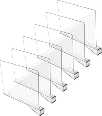 Acrylic Shelf Dividers for Closet Organization, Closet Shelf Organizer Closet by Hmdivor