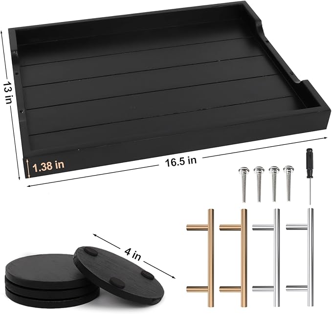 SXNOWS Wooden Serving Tray - Image 3
