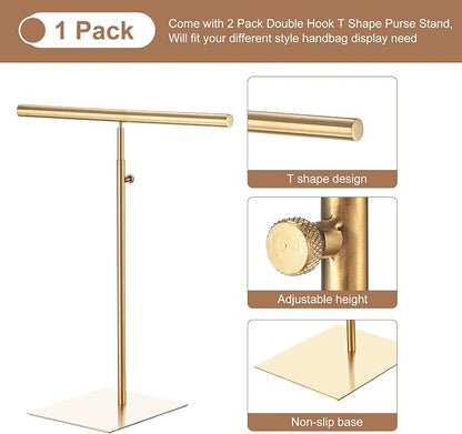uxcell Necklace Display Stand Adjustable Height Jewelry Rack T Bar Tabletop - Image 4