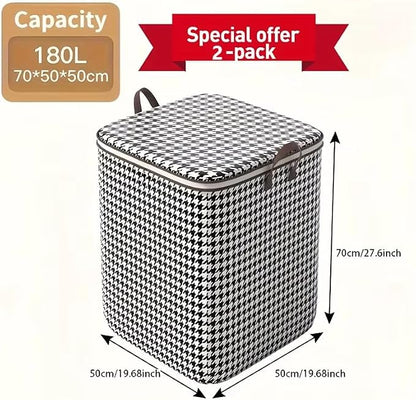 2 Pack Large Foldable Laundry Basket - Image 3