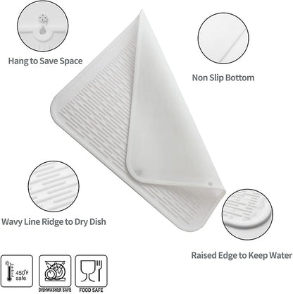 Silicone Dish Drying Mat for Multiple Usage, Easy clean, Eco-friendly, - Image 3