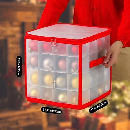 Christmas Ornament Storage Box, 4 Tier Christmas Storage Box - Image 3