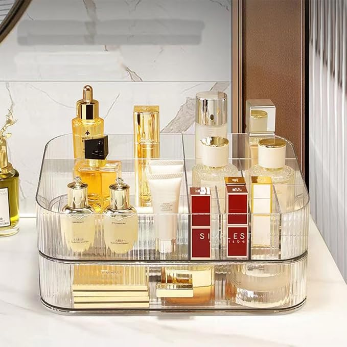 MIUOPUR Makeup Organizer with Stackable Drawers, Bathroom Vanity Organizers and by MIUOPUR