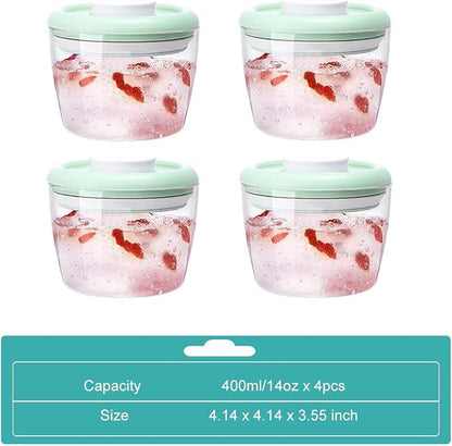 Overnight Oats Containers with Lids, 14oz 400ml Set of 4 Meal Prep Container - Image 6