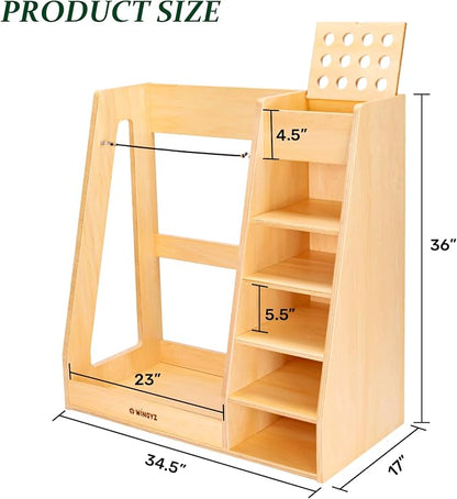 wingyz Wooden Golf Storage Organizer - Image 11