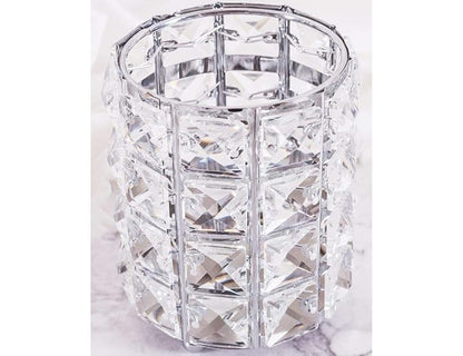 Silver Crystal Makeup Brushes Holder Organizer - Image 3