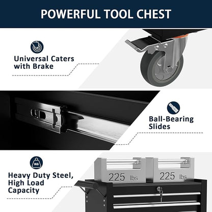 7-Drawer Metal Rolling Tool Chest - Image 5