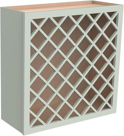 Solid Wood RTA Wine Bottle Rack Wall Cabinet - Image 7