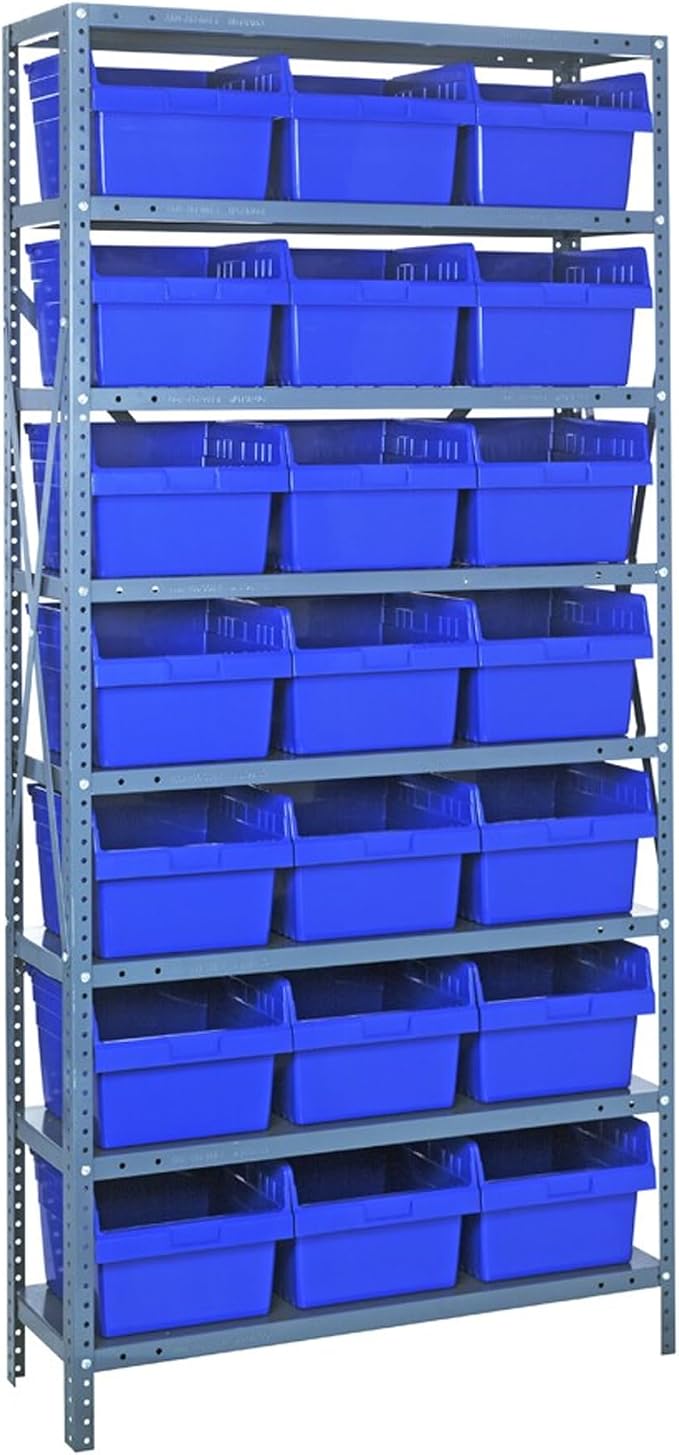 Quantum Storage Systems 1875-SB810BL Solid Heavy Duty 8 Shelves 21 STORE-MAX by QuantumStorageSystems