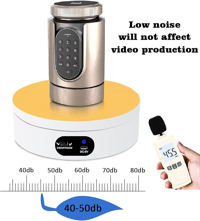 YVV Electric Rotating Display Stand 360°Automatic Mute Photography Rotating - Image 3