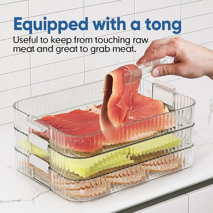 Deli Meat Container for Fridge Organizers and Storage, Lunch Meat Container for - Image 6