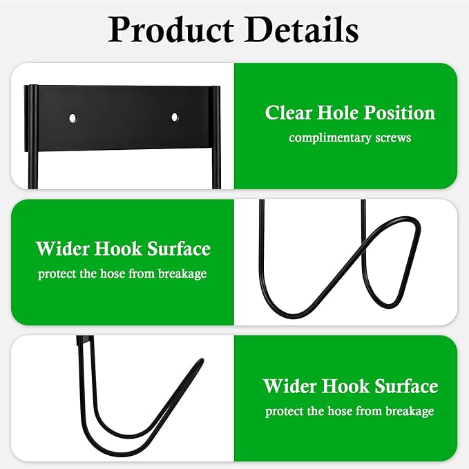 Hose Holder, Hose Hanger Wall Mount - Image 3
