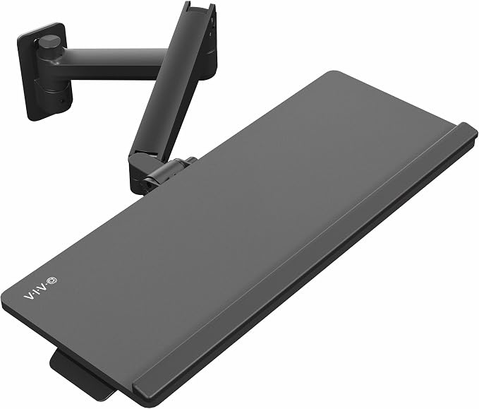VIVO Sit-Stand 24 Inch Pneumatic Spring Keyboard and Mouse Tray Wall Mount by Unknown