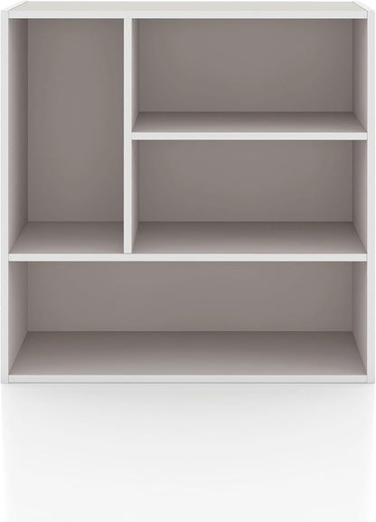 Homes: Inside + Out Apexa 4-Vertical Storage Organizer Shelves, Stackable Wood - Image 10