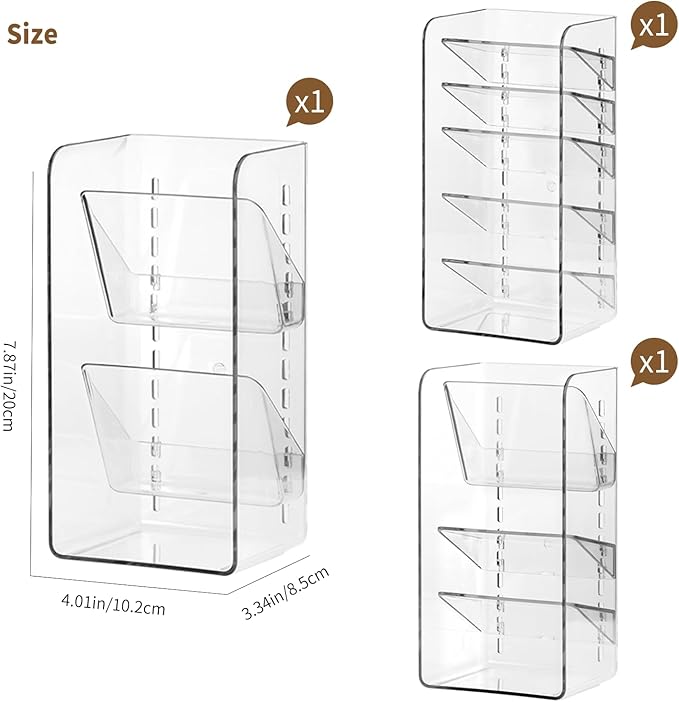 PAVSTINE 3-Pack Medicine Cabinet Organizer, - Image 2