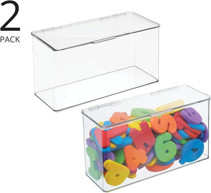 mDesign Plastic Stackable Playroom/Gaming Storage Organizer Bin Box - Image 2