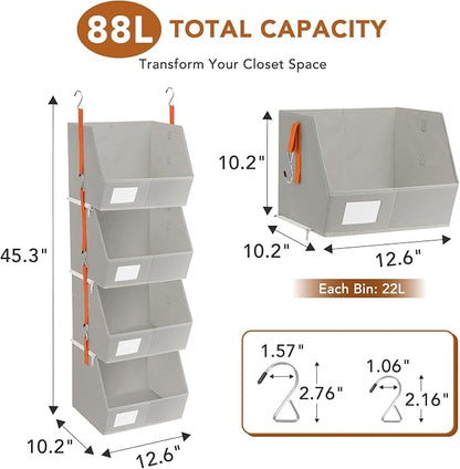 4 Pcs Modular Closet Organizer - Image 3