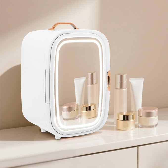 Mini Skincare Fridge, 12L Makeup Cosmetics Refrigerator Beauty Fridge - Image 4