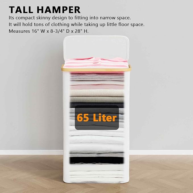 SpaceAid Slim Laundry Hamper - Image 5