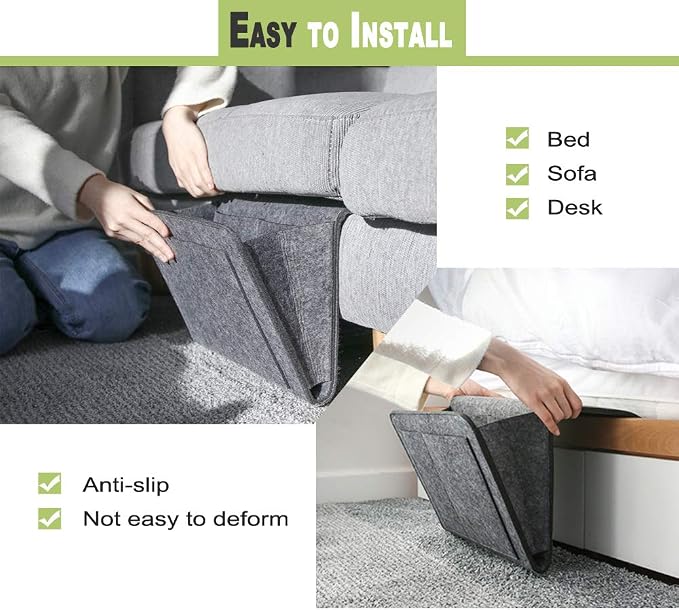 Bedside Caddy Organizer Storage Pocket Small Things Holder - Image 6