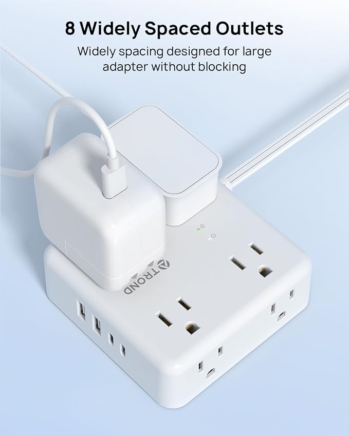 TROND 5ft Flat Extension Cord - Image 3
