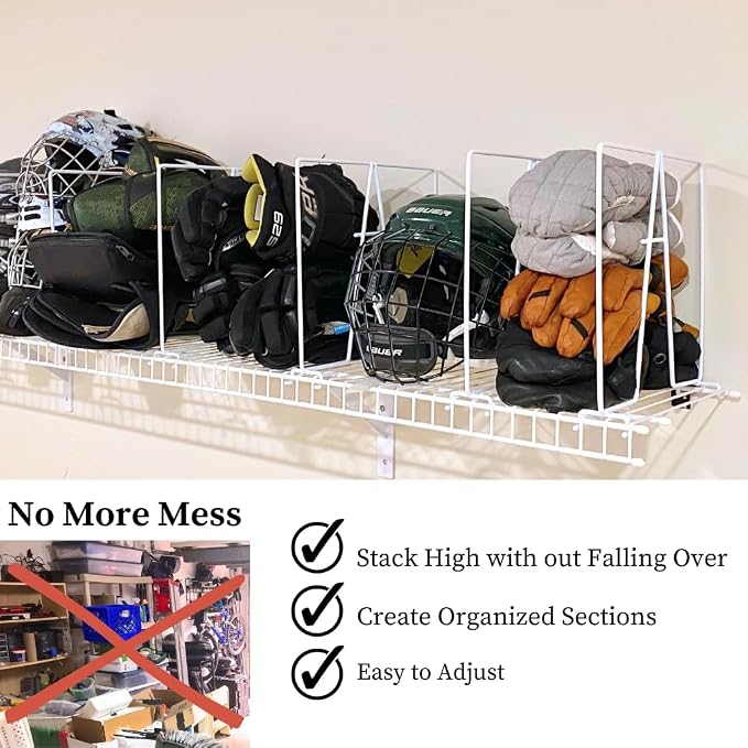Evelots Wire Shelf Dividers - Image 9