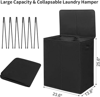 WOWLIVE 140L Double Laundry Hamper - Image 3
