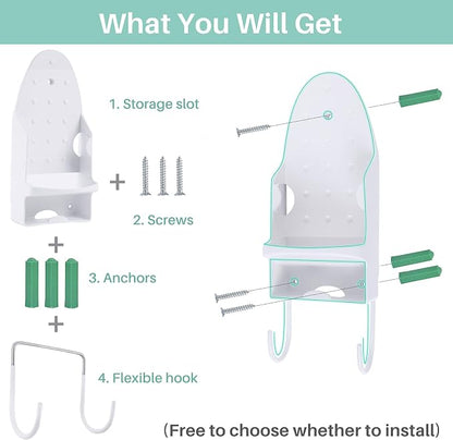 Ironing Board Hanger Wall Mount, Iron Hanger - Image 3