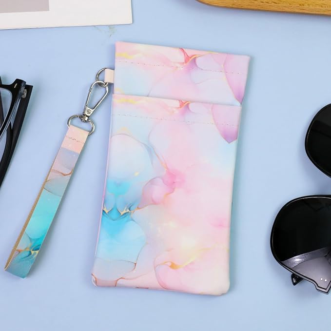 Double Eyeglass Case Soft Dual Glasses Case - Image 7