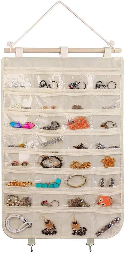 BB Brotrade Hanging Jewelry Organizer, Accessories Organizer, 32 Pocket by BB+Brotrade