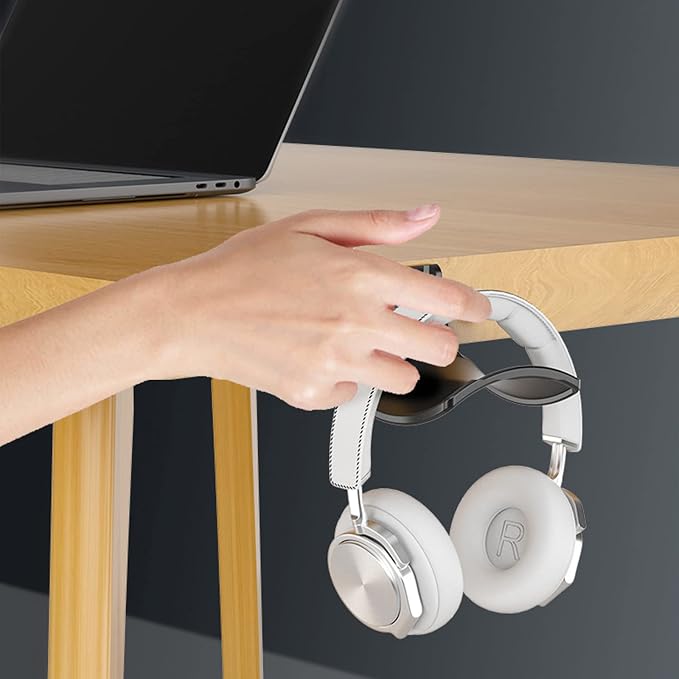 2-Pack Never Fall Headphone Hooks Hanger Wall Mount, Headset Holder Stand - Image 4
