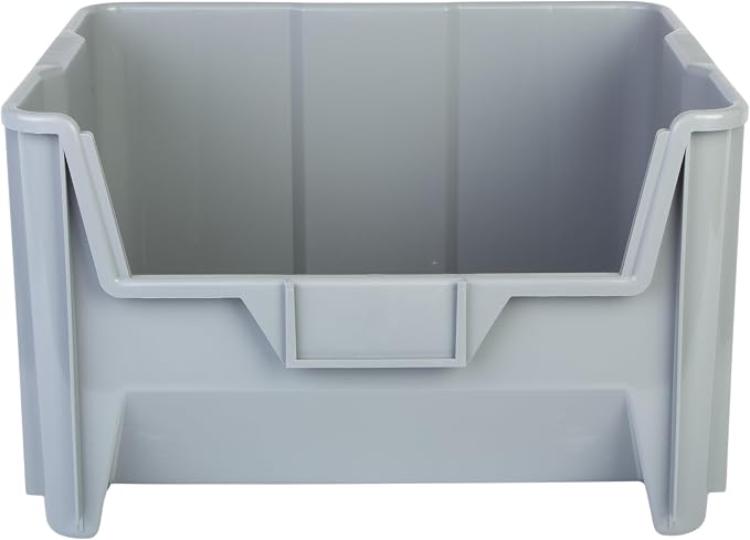 Hudson Exchange 20" x 15" x 12.5" Plastic Giant Stackable Hopper Bin Container - Image 4