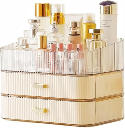 Makeup Organizer with Drawers Stackable Skincare Cosmetic Makeup organization by PLINJOY