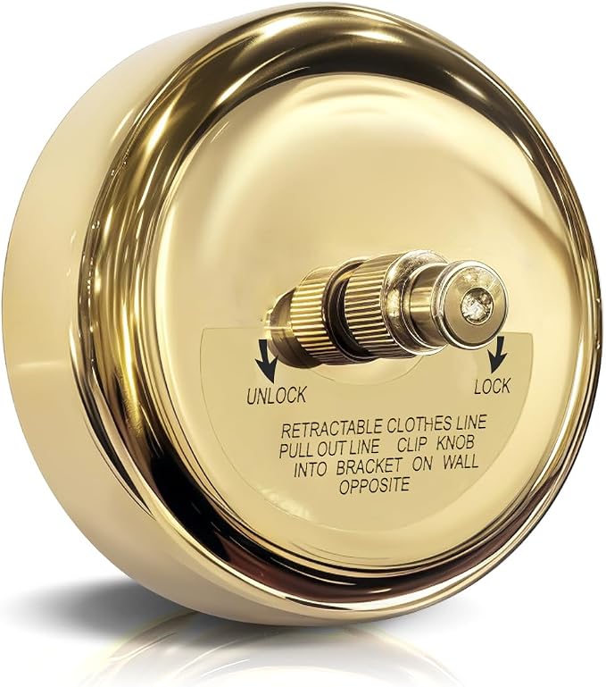 Retractable Clothesline, Wall Mounted Adjustable Clothing Rope by SWETON