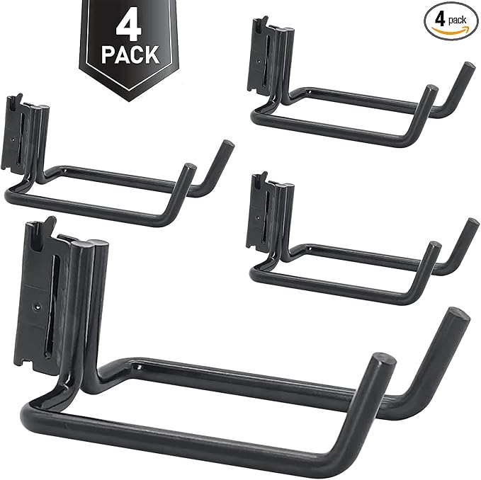 4 Pack E-Track Heavy Duty Shovel Hanger by Unknown